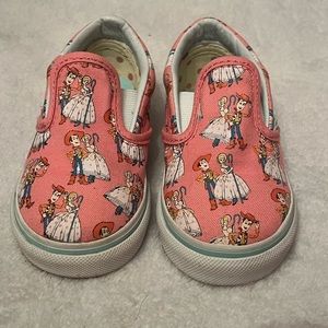 size 6 vans slip ons for little girl, Disney Toy Story